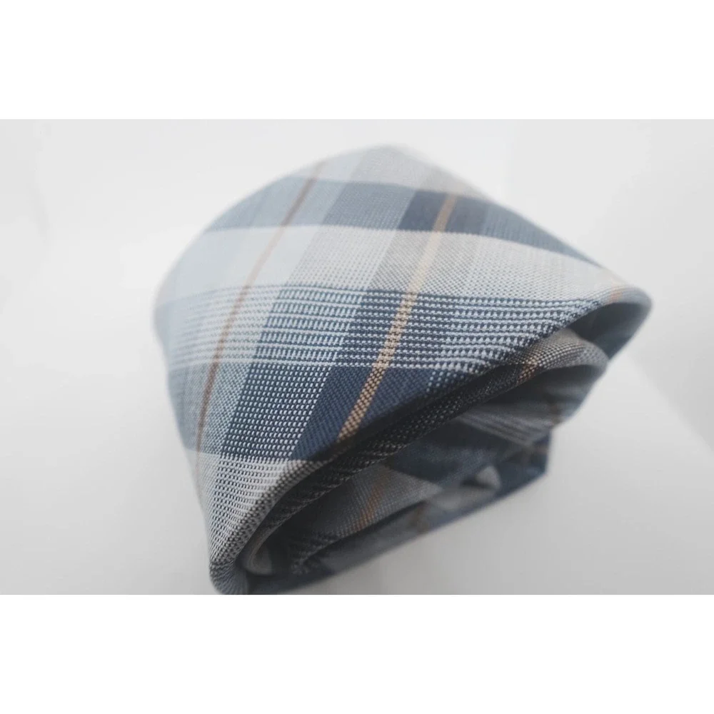 Stafford‎ Tie Men's Silk Blue Plaid Repp Preppy Collegiate Necktie
